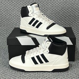 Adidas Break Start Mid Shoes Women's 8 White Black Basketball Sneakers